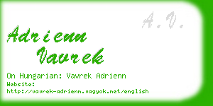 adrienn vavrek business card